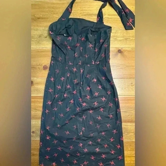 Vintage Hot Topic | Skull Halter Dress | Collared Chest | Black & Red | Medium - Picture 3 of 3